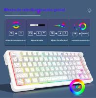 Teclado Mecánico De Juegos E-YOOSO Z82 RGB Con Bluetooth Y Cable 2.4G 3 Modos Para PC Portátil Computadora 82 Teclas - details 5