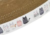 Nueva Rascadura Para Gato Redonda Oval Corrugada Accesorios Para Gatos Juguete Interactivo De Molienda De Uñas Cama De Gato - details 8