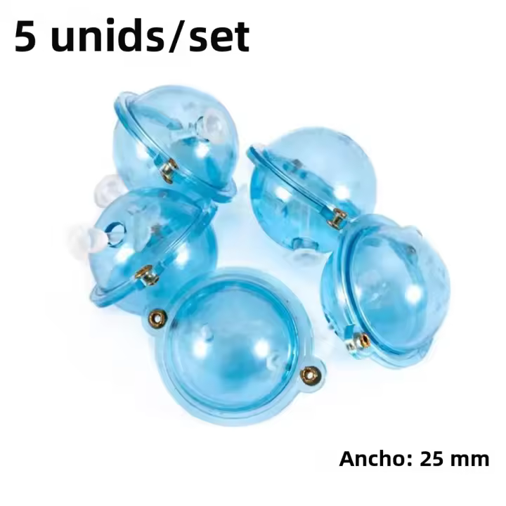 Juego De 5 Bolas De Flotación Para Pesca En El Mar ABS Plástico Colores Azul Y Rojo Tamaños 25/32/40/47mm Accesorios De Exterior Para Pesca - 1