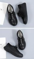 Zapatos Planos Para Mujer Suela Plataforma Cordones De Cuero Split 2024 Tendencia Primavera Casual Zapatos Para Madres - details 16