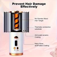 Rizador automático de pelo, 6 ajustes de temperatura y 11 ajustes de temporizador, recargable por USB, rizador automático portátil con apagado automático, apto para viajes. - details 4
