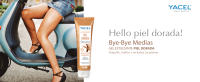 Yacel Bye Bye Medias | Maquillaje para piernas | Gel Estilizante Tono Piel Dorada | Autobronceador corporal Para Piernas | Acción Maquilladora | Estiliza y Revitaliza | Acción drenante | 150ml - details 0