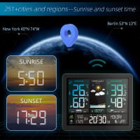 Estación Meteorológica Electrónica Con Pantalla De Color Inteligente Temperatura Humedad Predicción Del Clima Alarma Multilenguaje 8 Enlaces - details 2