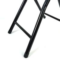 STARLEY-Silla Plegable y Ligera - Taburete de Metal con Madera - Ideal para Cocina, Jardín, Salón y Terraza Bar - 30x73 CM - details 4
