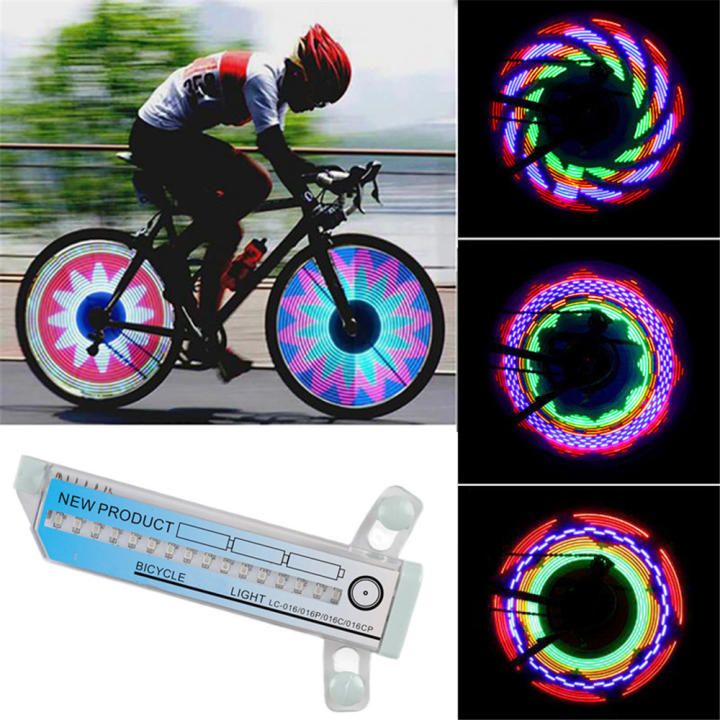 Luz De Rueda Para Bicicleta Impermeable Con 30 Patrones Diferentes Luz De Neumático De Seguridad Accesorios De Bicicleta Sin Necesidad De Batería