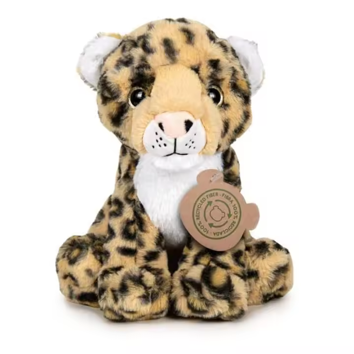 Peluche reciclado de Leopardo 27cm Nature Collection Endangered Animals - 1