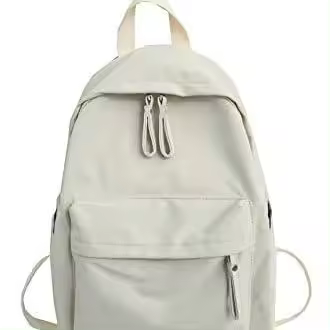 Mochila de moda para mujer con correa para equipaje, elegante y espaciosa, para viajes diarios (blanca) - 1