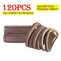 120PCS Cinturones De Lijado 330x10mm Abrazaderas Abrasivas Para Sándwich De Aire 3/8" Máquina De Polir Y Lijar - details 0