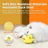 Juguete Interactivo Para Gatos Con Sensor De Vibración Peluche Lavable Juguete Eléctrico De Pato Que Puede Saltar Y Volar Juego Ideal Para Gatos Y Gatitos - details 3