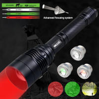 Linterna De Caza Profesional XRE Potente 500 Yardas Con Luz Blanca Roja Y Verde C11 Zoom Para Jabalíes Y Roedores Varmints Antorchas Portátiles Impermeables Con Fuente De Luz LED De Aleación De Aluminio - details 16