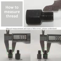 Adaptadores De Espejo Para Motocicleta Pares Negro Conversión De Retrovisores M10 10MM M8 8MM Hilo Derecho Y Izquierdo - details 4