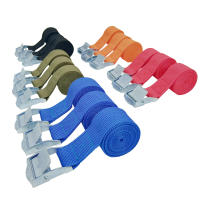 3 Piezas Cinta De Amarre De 1M Con Hebilla De Metal Para Automóvil Motocicleta Bicicleta Cuerda De Remolque Fuerte Cinta De Polipropileno Para Equipaje - details 1