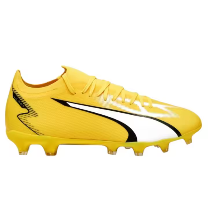 Botas de Futbol Amarillas PUMA ULTRA PLAY FG/AG-Amarillo-Blanco - 1