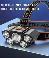 Linterna Frontal LED Recargable Con Batería Integrada Luz Fuerte Para Camping Aventura Pesca Linterna De Mano Impermeable - details 0