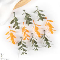 20PCS Hojas Artificiales Para Decoración De Bodas Fiesta Hogar DIY Embalaje De Caramelos Y Pasteles Guirnalda Navidad - details 8