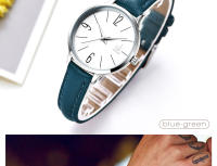Reloj De Mujer Casual Shengke De Cuero Japanese Quartz Resistente Al Choque Y Al Agua Con Marcadores Arábigos Y Pantalla De Vidrio Hardlex - details 6