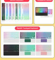Teclado Bluetooth Con Touchpad Para iPad pro Mini Smart Phone Computadora Juego Dispositivos Recargables Tablero Tablet Laptap Wireless - details 2