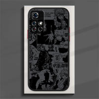 Funda De Teléfono Anime Gojo Jujutsu Kaisen Mate Para Redmi Nota 13 12 11 10 9 8 pro plus S T 5G 4G Resistente a Arañazos Y Huellas Translúcida Y Mate - details 8