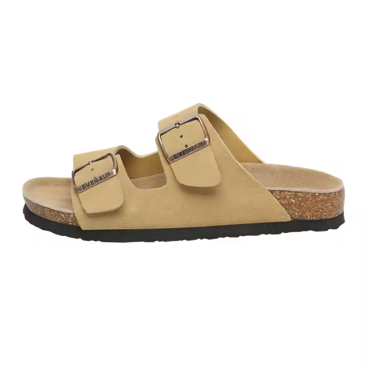 Sandalias australianas de mujer de cuero con doble hebilla, modernas y ligeras - Mallard - 1