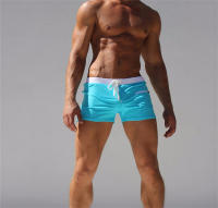 Shorts De Natación Para Hombre Con Cordón Y Encaje Transpirable Cintura Elástica Secado Rápido Para Playa Y Piscina Estilo De Verano - details 15