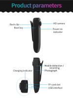 Cámara Portátil HD 1080P Con Clip Trasero Mini DV Grabadora De Policia Visión Nocturna Infrarroja Grabadora De Deportes Y Voceo Digital - details 11