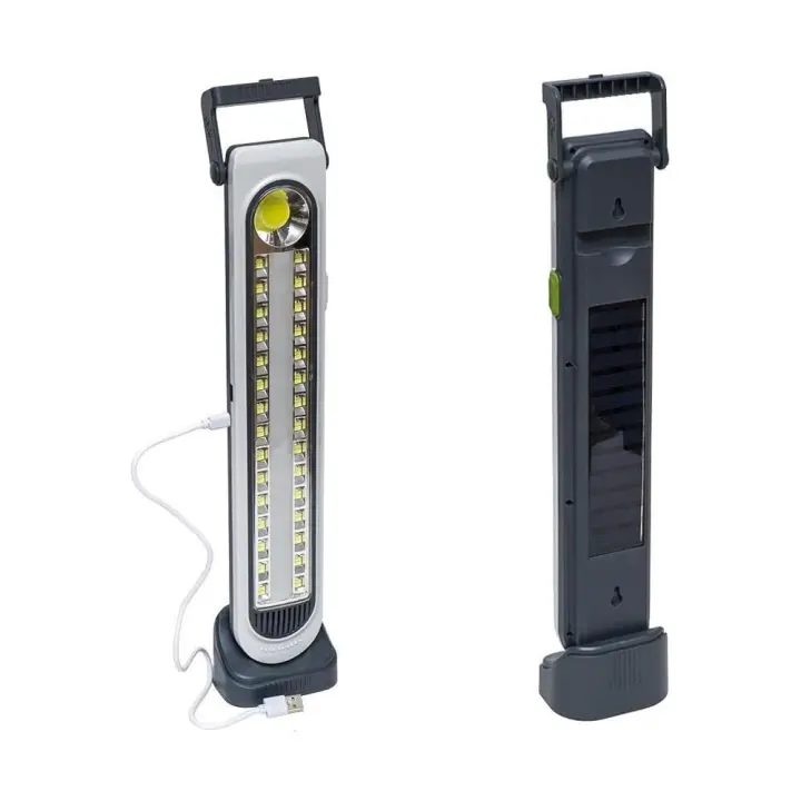 COSHANO Lámpara Linterna de Emergencia Solar Recargable Luz LED 45W. 90 LED + LUZ 17 Led COB Modelos HEL-6855T - 1