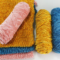 Hilo De Terciopelo Chenille 3mm Grueso Para Tejer Y Crochet Suave Y Suave Para Mantas Bebés Y DIY Gorros Cuellos - details 0