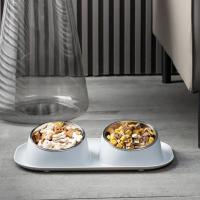 Tazas De Alimentación Elevadas Para Mascotas Acero Inoxidable Dispensador De Alimentos Y Agua Para Perros Y Gatos Resistente a Manchas Tazas Doble Para Alimento Seco Y Agua - details 7