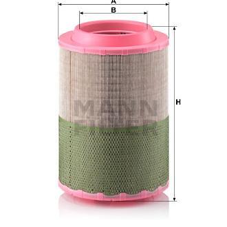 Filtro Aria MANN-FILTER C 25 040 - Per Auto E Veicoli Commerciali | Protezione Motore Da Polvere