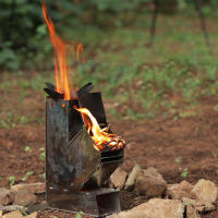 Estufa De Madera Mini Para Camping Portátil Adecuada Para Tienda De Tela De Campaña Quemador Desmontable De Acero Inoxidable Rocket Stove Grill De Bolsillo Para Picnic - details 3