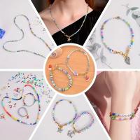Kit De Hacer Pulseras Con Cuentas De Arcilla Planas Para Principiantes 7000Pcs Con Encantos Para Fabricación De Joyería - details 5