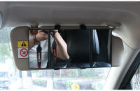 Espejo De Maquillaje Para Coche Plegable Pantalla Grande 30*14cm 3 Secciones Espejo Interior De Auto Visera Antirreflecteante - details 3