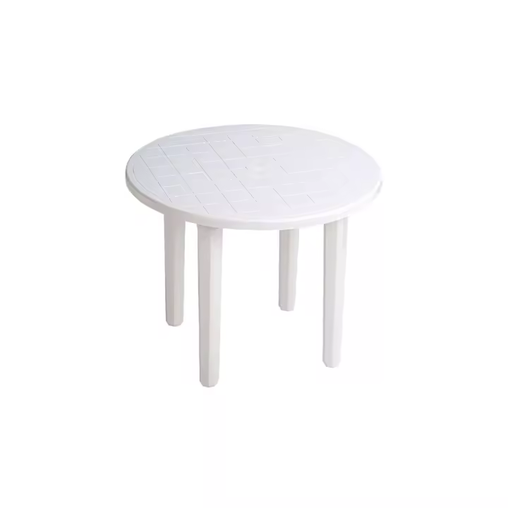 MESA JARDIN RESINA REDONDA  90 cm BLANCA EHLIS DE SUINPLAS DECORACIONES - 1