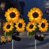 Lámpara Solar IP65 Impermeable Para Exterior Iluminación LED En Forma De Girasol Decorativa Para Jardín Camino Paisaje - details 0