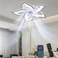 Ventilador de Techo Inteligente con Luz 50W - Control por APP y Mando, 6 Velocidades, 2 en 1 para Dormitorio/Hogar (Diseño Silencioso y Ahorro de Energía) - details 1