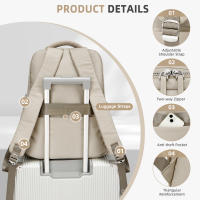 Mochila Grande Capacidad Impermeable Nylon Mochila Casual Versátil Para Mujer Bolsa De Hombro Con Múltiples Bolsillos Y Sistema De Espalda Fisiológico - details 2