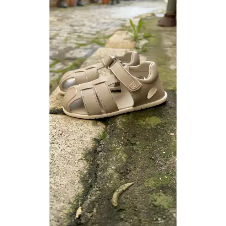 Sandalias cangrejeras marfil de microfibra de Piruflex - 1