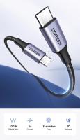 UGREEN Cable USB Tipo C 100W | Compatible con MacBook | iPad | Samsung | Xiaomi | Carga Rápida PD 5A | Chip E-Marker Integrado - details 0