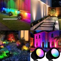 Spotlight Solar RGB IP65 Impermeable Para Jardín Exterior Con Control Por APP 2/4/6 Luz Decorativa Para Navidad Y Halloween - details 4
