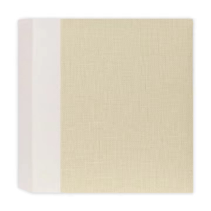 ZEP álbum de fotos Slip-in, con tapa de papel, textura gofrada, color beige bicolor con lomo blanco,  disponible en varios formatos, para guardar tus recuerdos y tus fotos favoritas. - 1