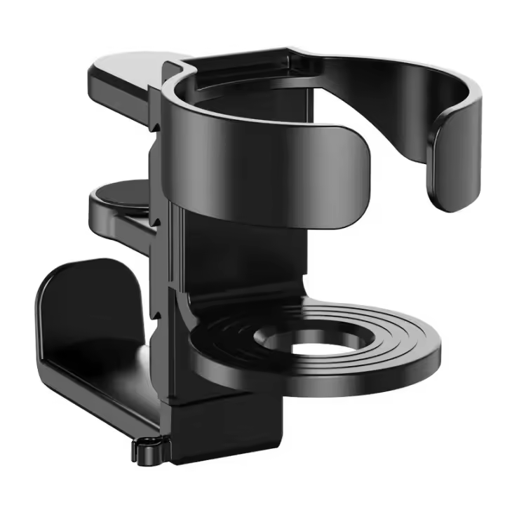Soporte De Auriculares De Aleación De Aluminio Para Pared 2-en-1 Con Porta-Vaso Soporte De Almacenamiento Para Auriculares Sin Perforar - 1