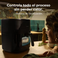 Freidora de aire sin aceite Cecotec Cecofry&Grill Duoheat 6500, 6.5 Litros, Doble Resistencia, Plancha, Grill, Air Fryer, 2200W, Dietética y Digital, Ventana, Temperatura Regulable 80-200°C, 8 Menús - details 7
