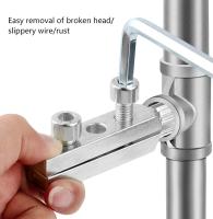 Herramienta De Extracción De Cabeza De Tornillo Para Tubo De Agua Con Válvula De Ángulo Y Punta En Forma De Espiga Herramienta De Plomería Para Reparación De Fugas - details 2