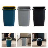 Recipiente De Basura Grande Con Almacenamiento Cesta Decorativa Minimalista Para Dormitorio Toilette Estudio Cocina Hogar - details 1