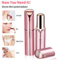 Epilador Eléctrico Para Mujer Recargable Herramienta De Eliminación De Vello Mini Afeitadora Trimmer De Cejas Y Cara - details 1
