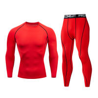 Conjunto De Deporte Para Hombre Underwear Térmico Ciclismo Al Aire Libre Ropa De Compresión Secado Rápido Transpirable Para Correr Y Fitness - details 4