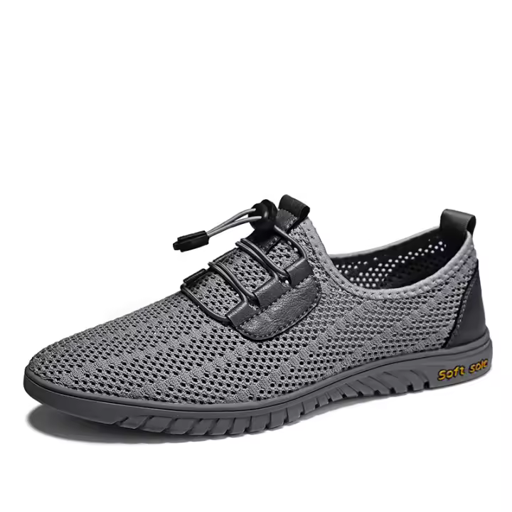 Zapatos Casuales Transpirables Para Hombre Verano Mocasines Deportivos Con Mesh Suela Suave Zapatos Planos Cómodos Para Negocios Y Uso Diario - 1