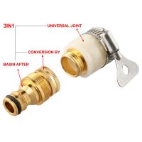 Adaptador De Grifo Universal Para Tubo De Jardín 15-23mm Conector De Agua Herramientas De Riego Material Aleación De Aluminio Pintura De Cobre - details 11
