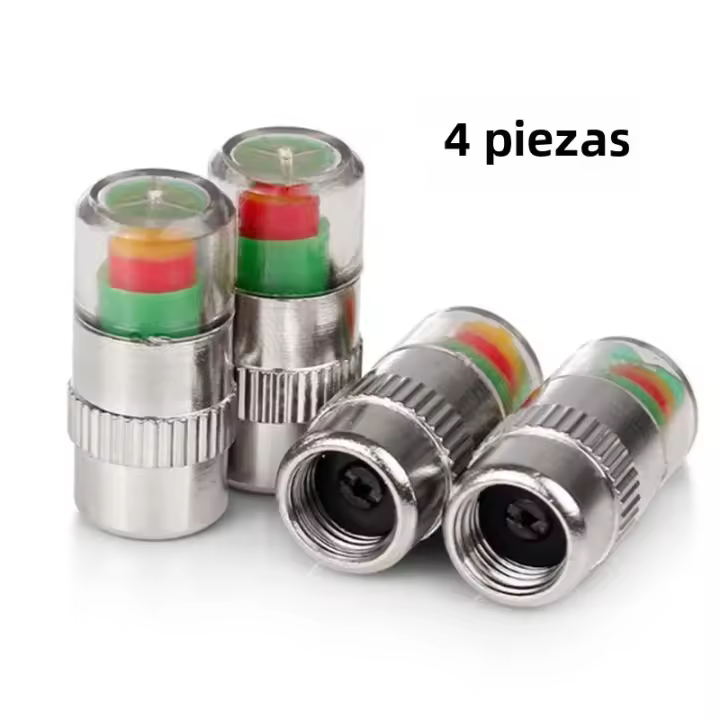 Indicador De Presión De Neumáticos Para Coche 2/4pcs Sensor De Cierre De Válvula Externo Monitoreo De Alerta Y Detección De Presión De Neumáticos - 1