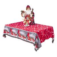 Mantel rectangular Navideño con estampado, impermeable, rectangular, para decoración de Comedor y Cocina, con lunares Rojos - details 0
